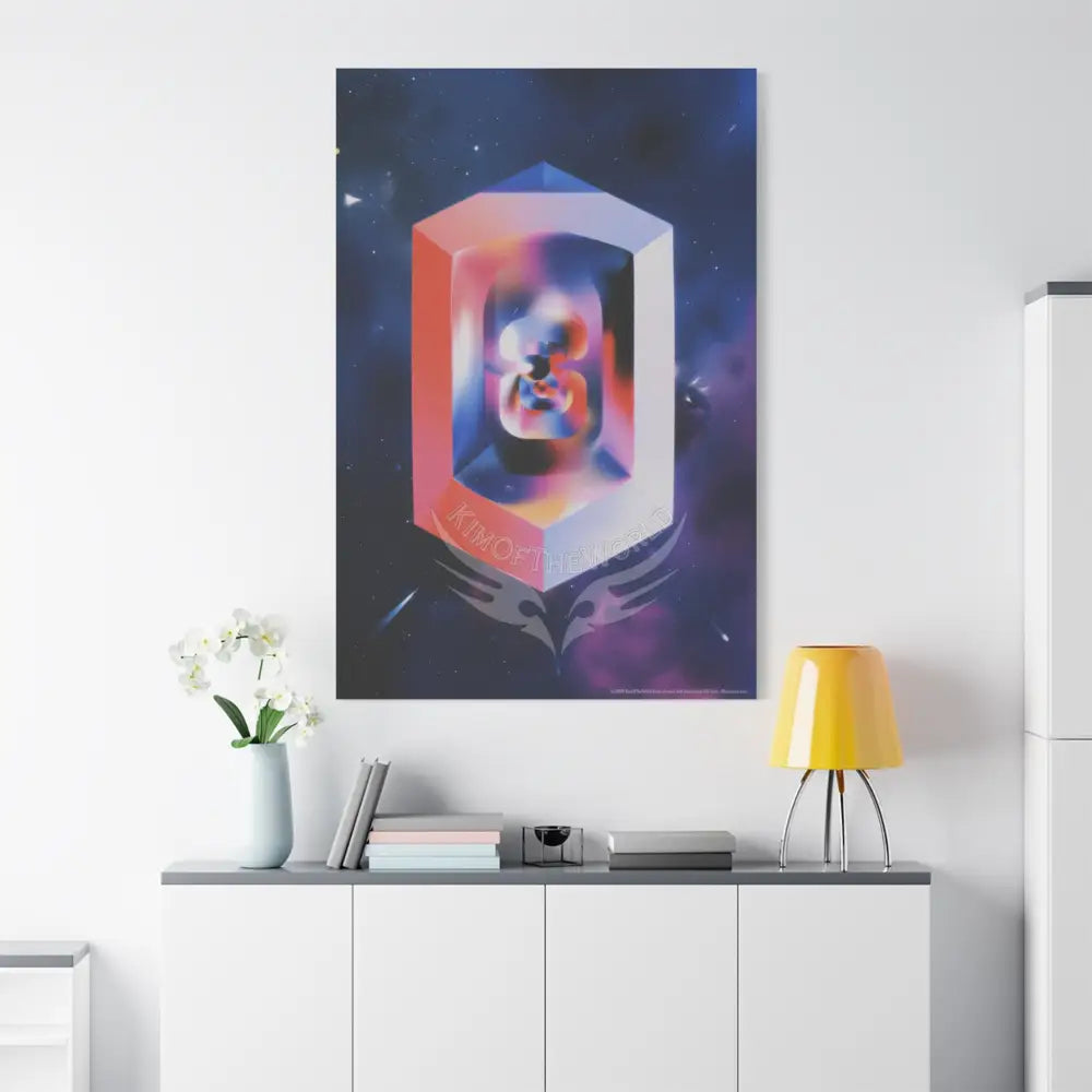 Trippy 3D Geometric Art Canvas — Matte Stretched Wall Art Canvas