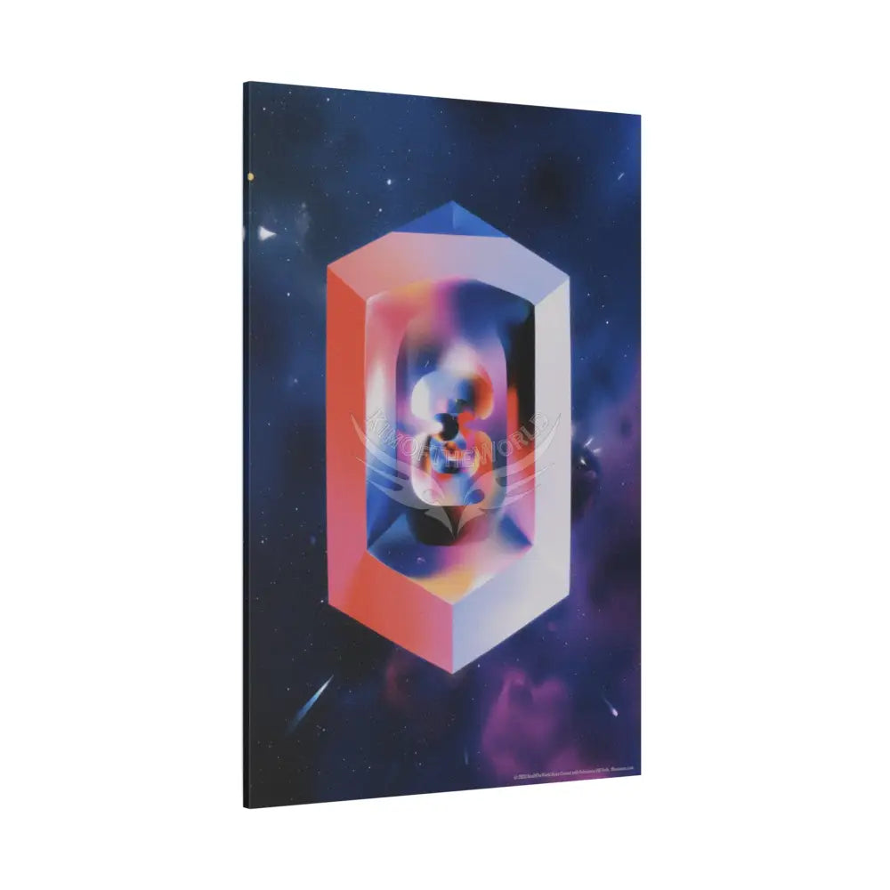 Trippy 3D Geometric Art Canvas — Matte Stretched Wall Art Canvas