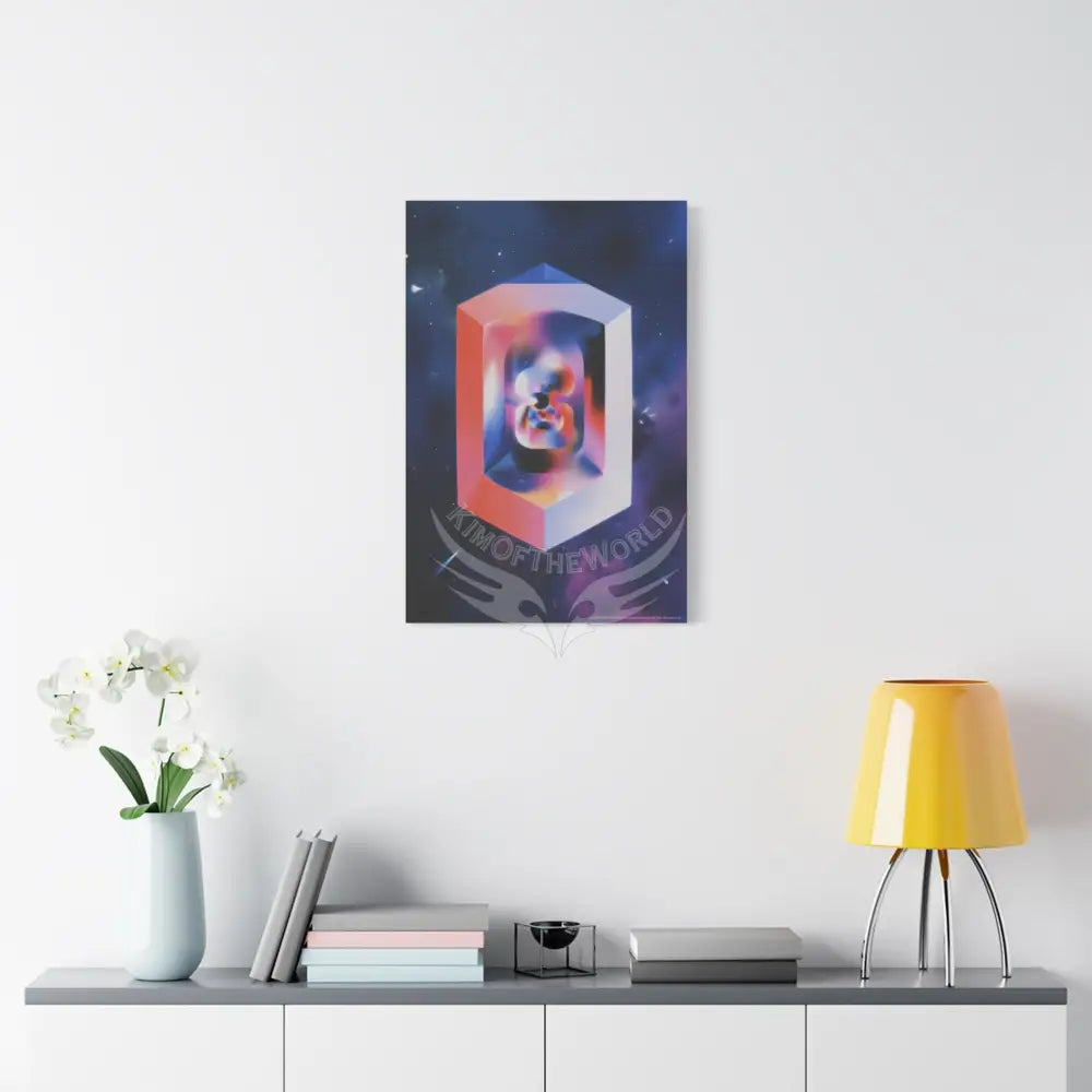 Trippy 3D Geometric Art Canvas — Matte Stretched Wall Art Canvas