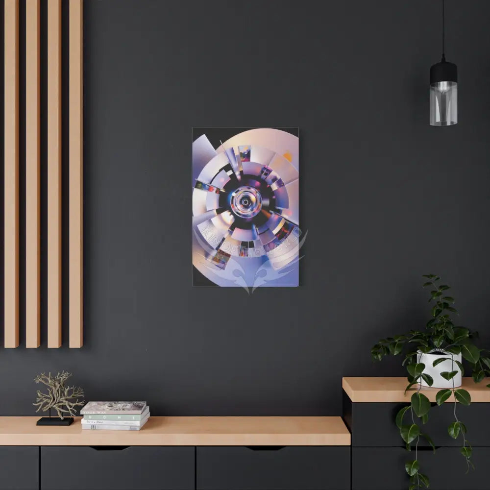 Trippy 3D Geometric Art Canvas — Matte Stretched Wall Art Canvas