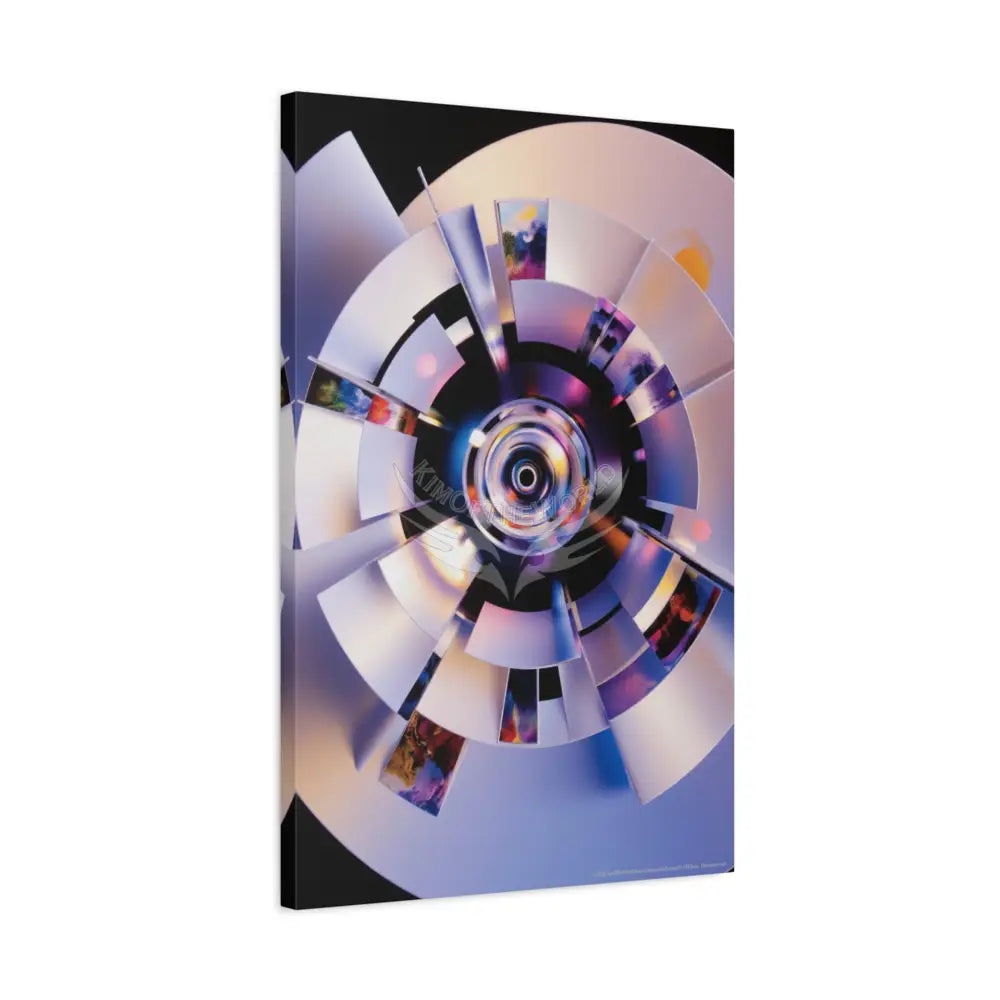 Trippy 3D Geometric Art Canvas — Matte Stretched Wall Art Canvas