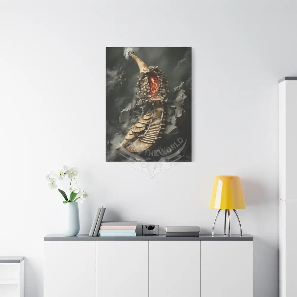 Trippy Fire Fantasy 3D Canvas — Weird Wonderland 3D Funky Art Canvas