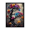 Trippy Floral Gothic Tree - Rolled Poster 18″ x 24″ (Vertical) / Semi Glossy Poster