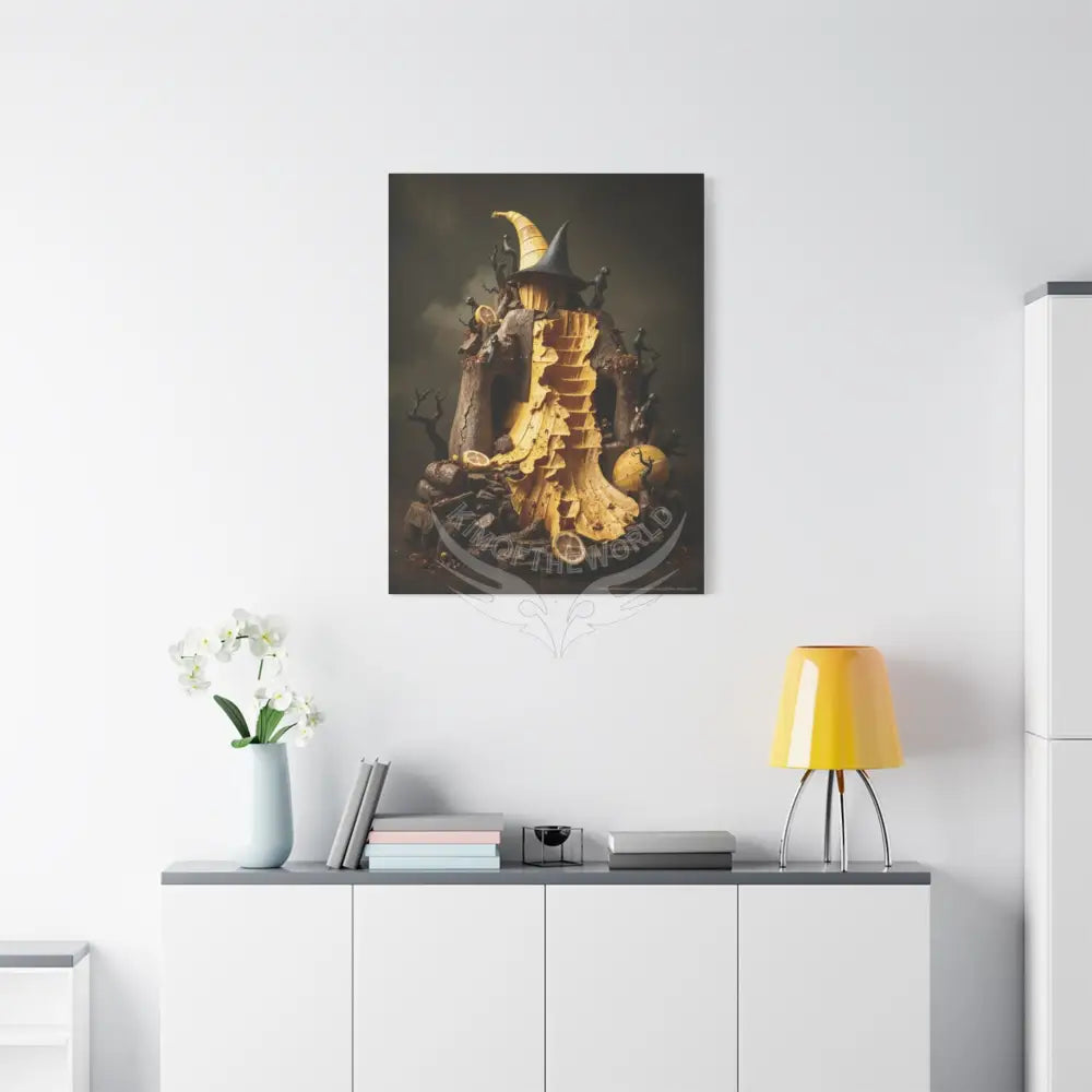 Trippy Food Fantasy Lemon. Kitchen Canvas — Weird Wonderland 3D Funky Art Canvas