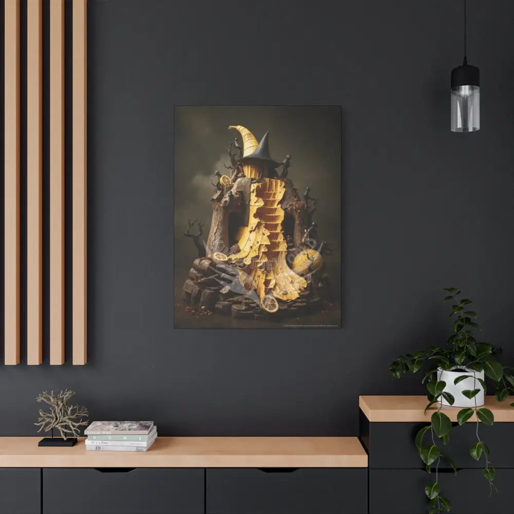 Trippy Food Fantasy Lemon. Kitchen Canvas — Weird Wonderland 3D Funky Art Canvas
