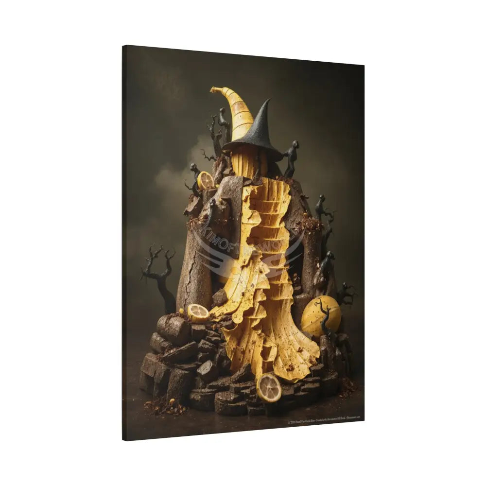 Trippy Food Fantasy Lemon. Kitchen Canvas — Weird Wonderland 3D Funky Art Canvas