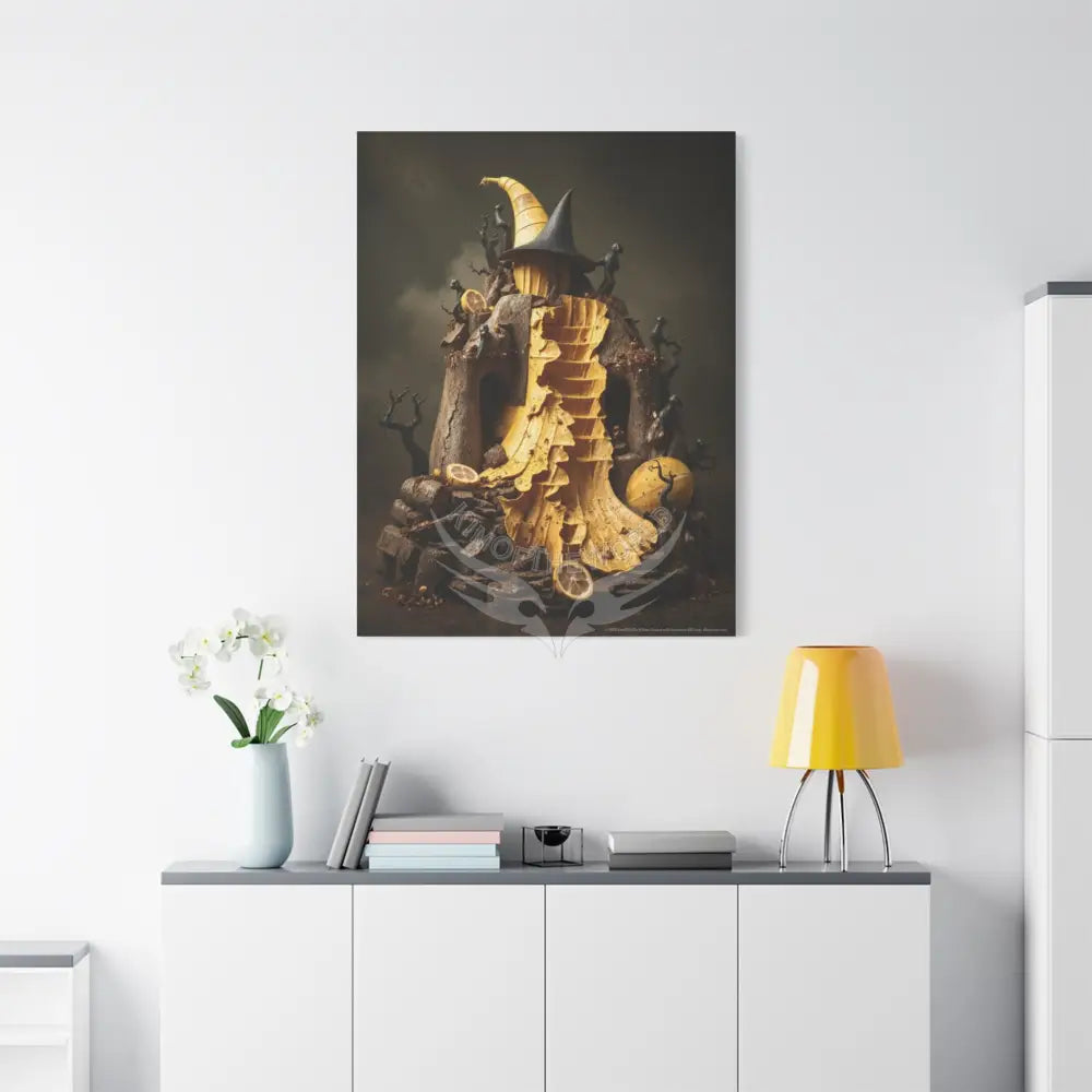 Trippy Food Fantasy Lemon. Kitchen Canvas — Weird Wonderland 3D Funky Art Canvas