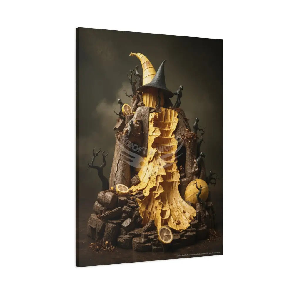 Trippy Food Fantasy Lemon. Kitchen Canvas — Weird Wonderland 3D Funky Art Canvas
