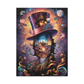 Trippy Top Hats Canvas Art — 3D Surreal Characters Matte Stretched Wall Decor 30’’ x 40’’ (Vertical) / 1.25’’ Canvas