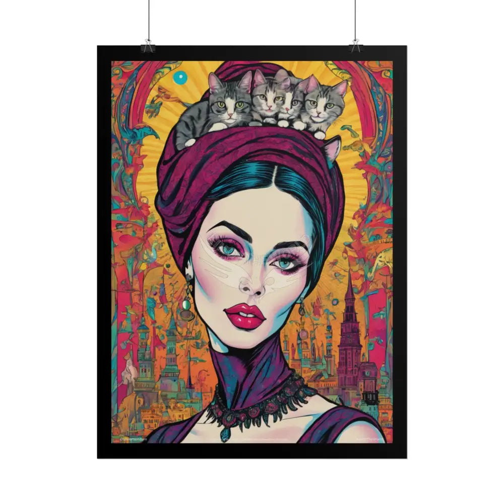 Ultimate ’Cat Ladies are Still Hot’ Weird Steampunk Giantess Sexy Fashion Cosplay Giant CatLady Portrait — Playful Art