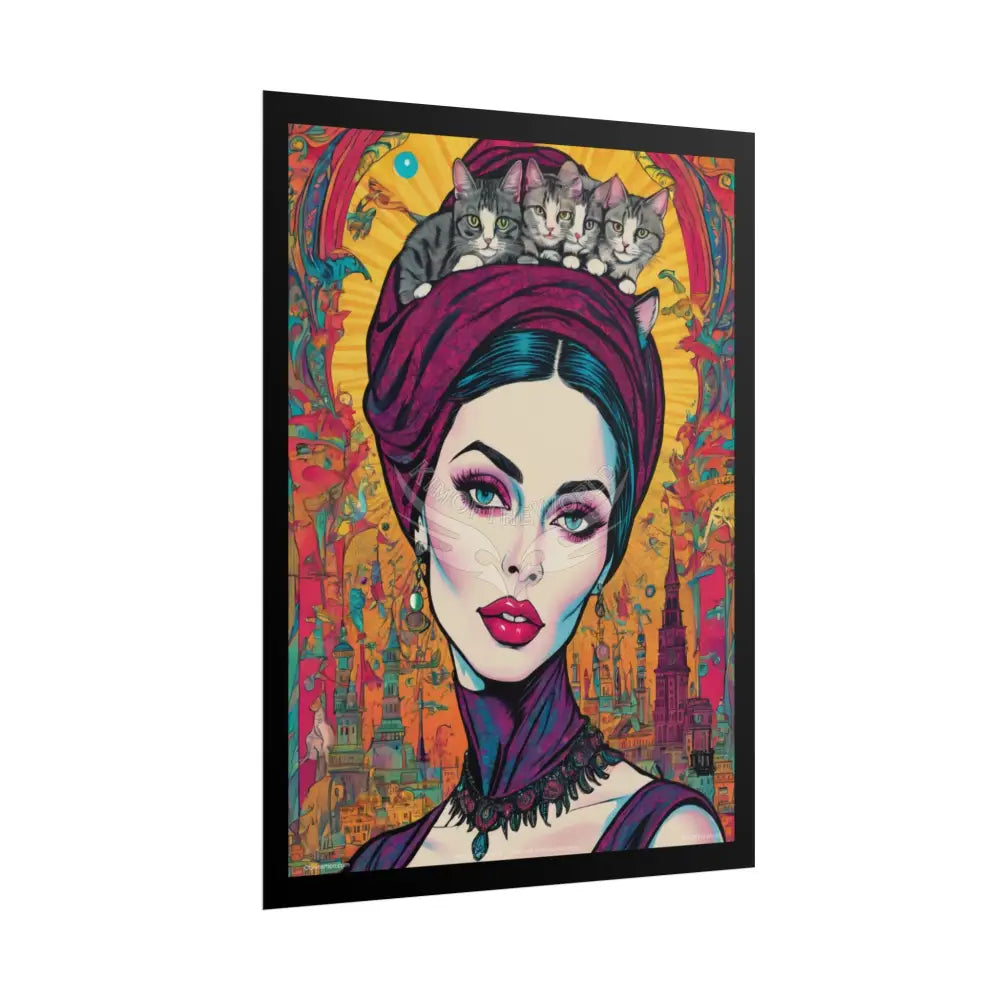 Ultimate ’Cat Ladies are Still Hot’ Weird Steampunk Giantess Sexy Fashion Cosplay Giant CatLady Portrait — Playful Art