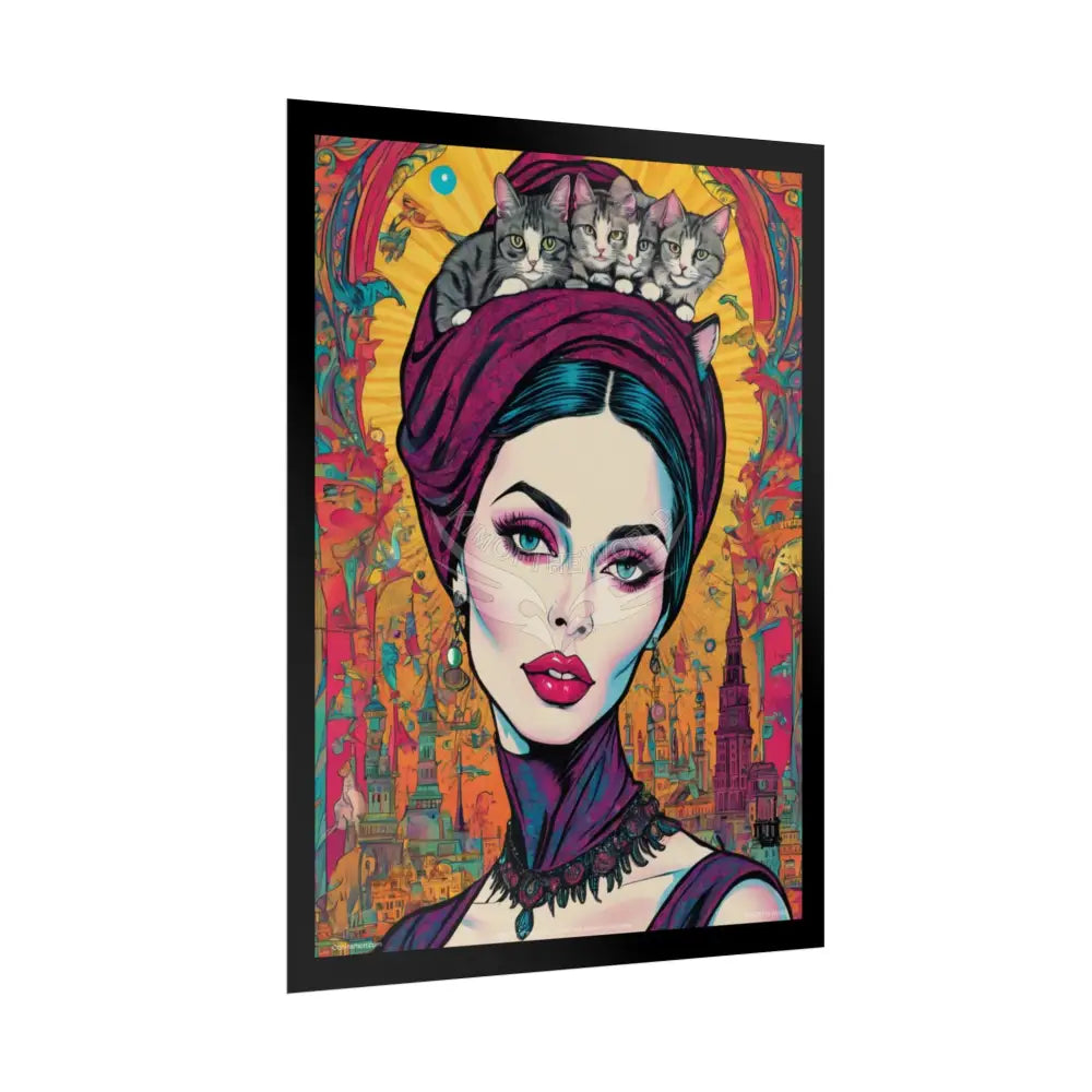 Ultimate ’Cat Ladies are Still Hot’ Weird Steampunk Giantess Sexy Fashion Cosplay Giant CatLady Portrait — Playful Art