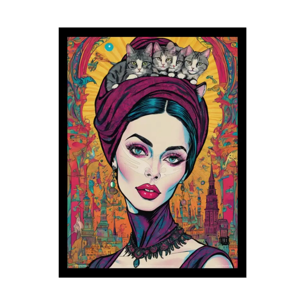 Ultimate ’Cat Ladies are Still Hot’ Weird Steampunk Giantess Sexy Fashion Cosplay Giant CatLady Portrait — Playful Art