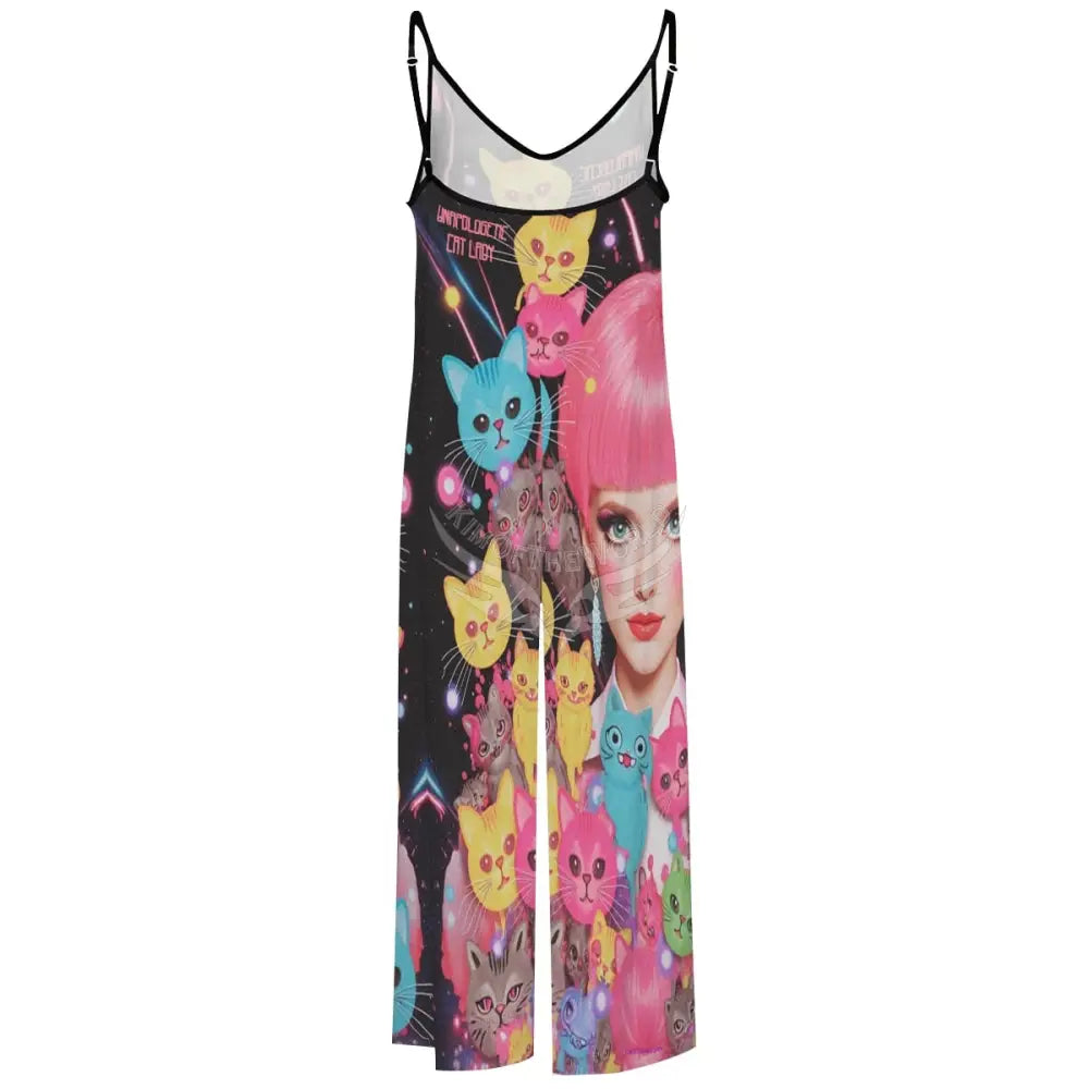 ’Unapologetic Cat Lady’ Casual Jumpsuits for Women Women’s Pants