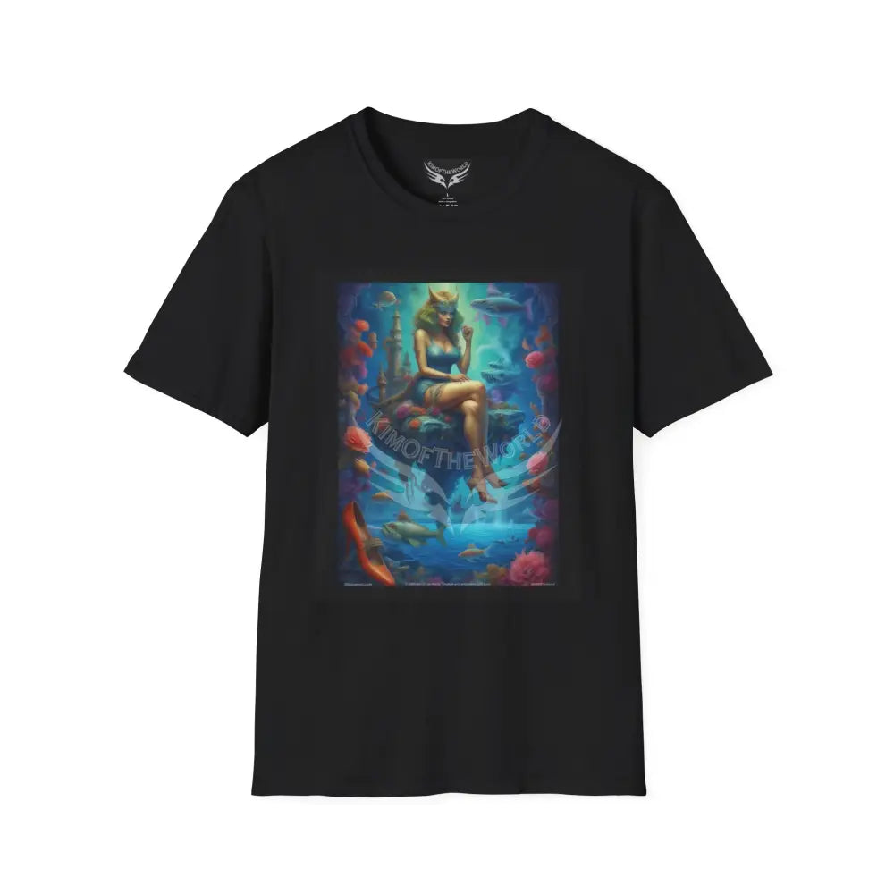 Underwater Faerie - Softstyle T-Shirt Black / XS T-Shirt