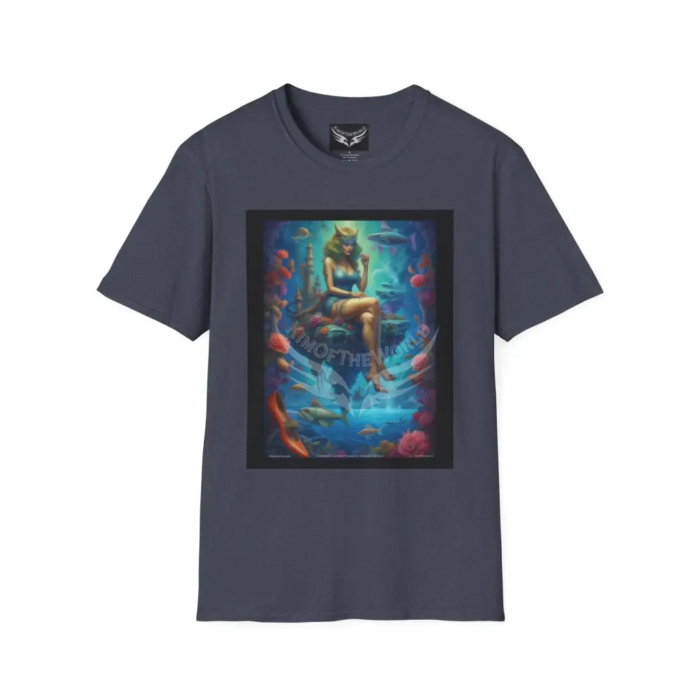 Underwater Faerie - Softstyle T-Shirt Heather Navy / XS T-Shirt