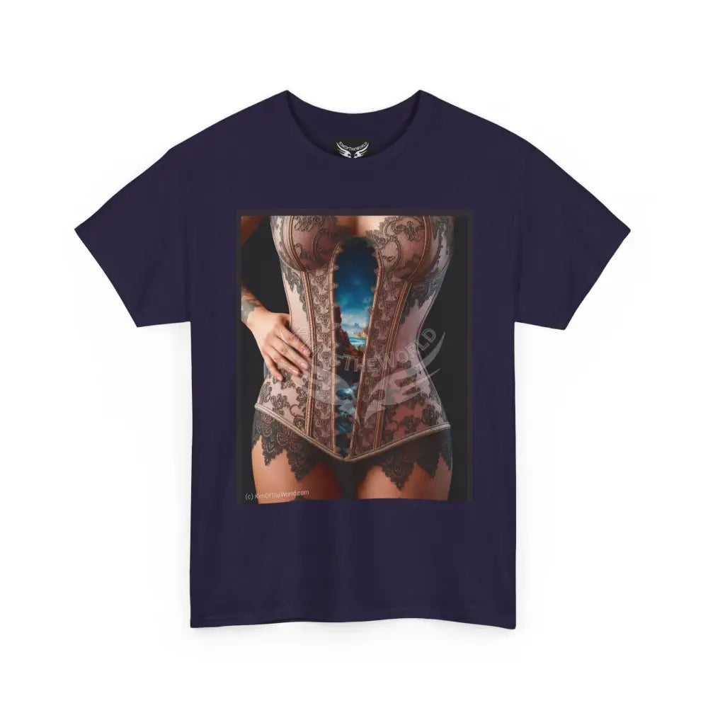 Unisex Men or Women Magical Corset Dimensional Vortex - ’Be Her’ T-Shirt T-Shirt