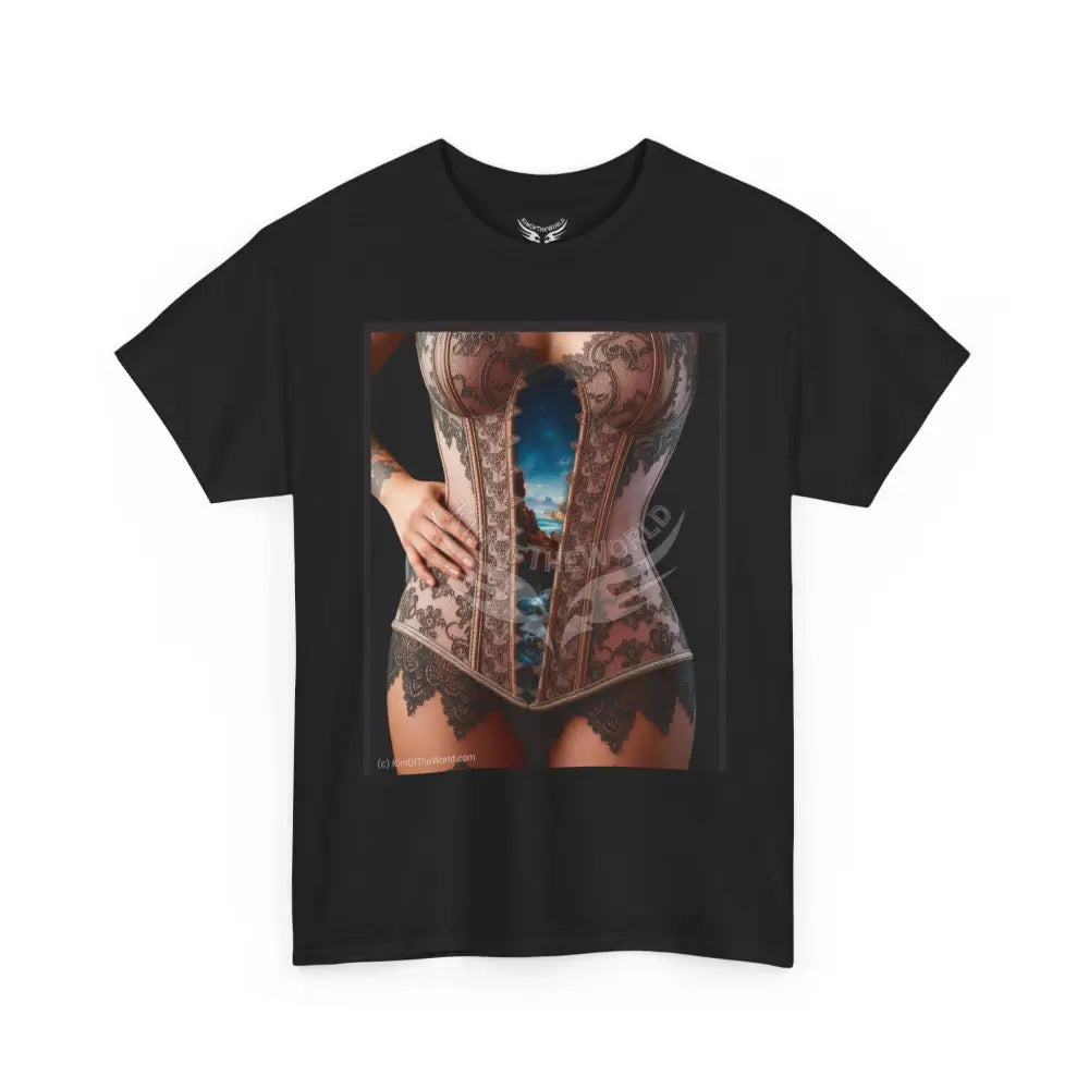 Unisex Men or Women Magical Corset Dimensional Vortex - ’Be Her’ T-Shirt T-Shirt