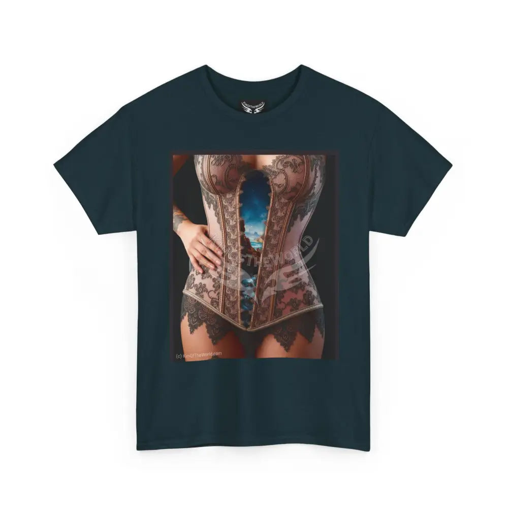 Unisex Men or Women Magical Corset Dimensional Vortex - ’Be Her’ T-Shirt T-Shirt