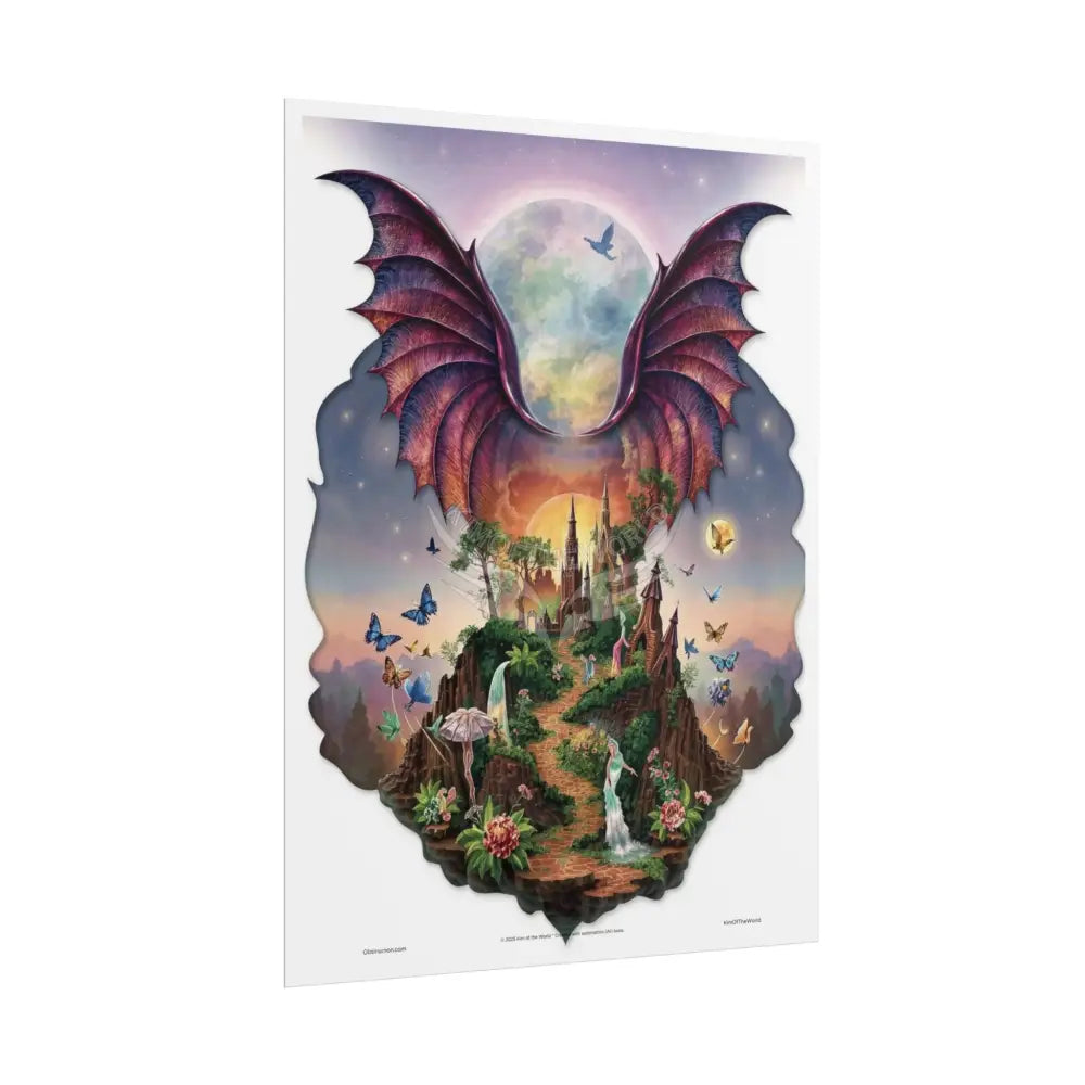 Unusual 3D Surreal Fantasy Gothic Wonderland Art Poster — Exclusive Blender Diorama Rolled Poster Set Pieces Poster