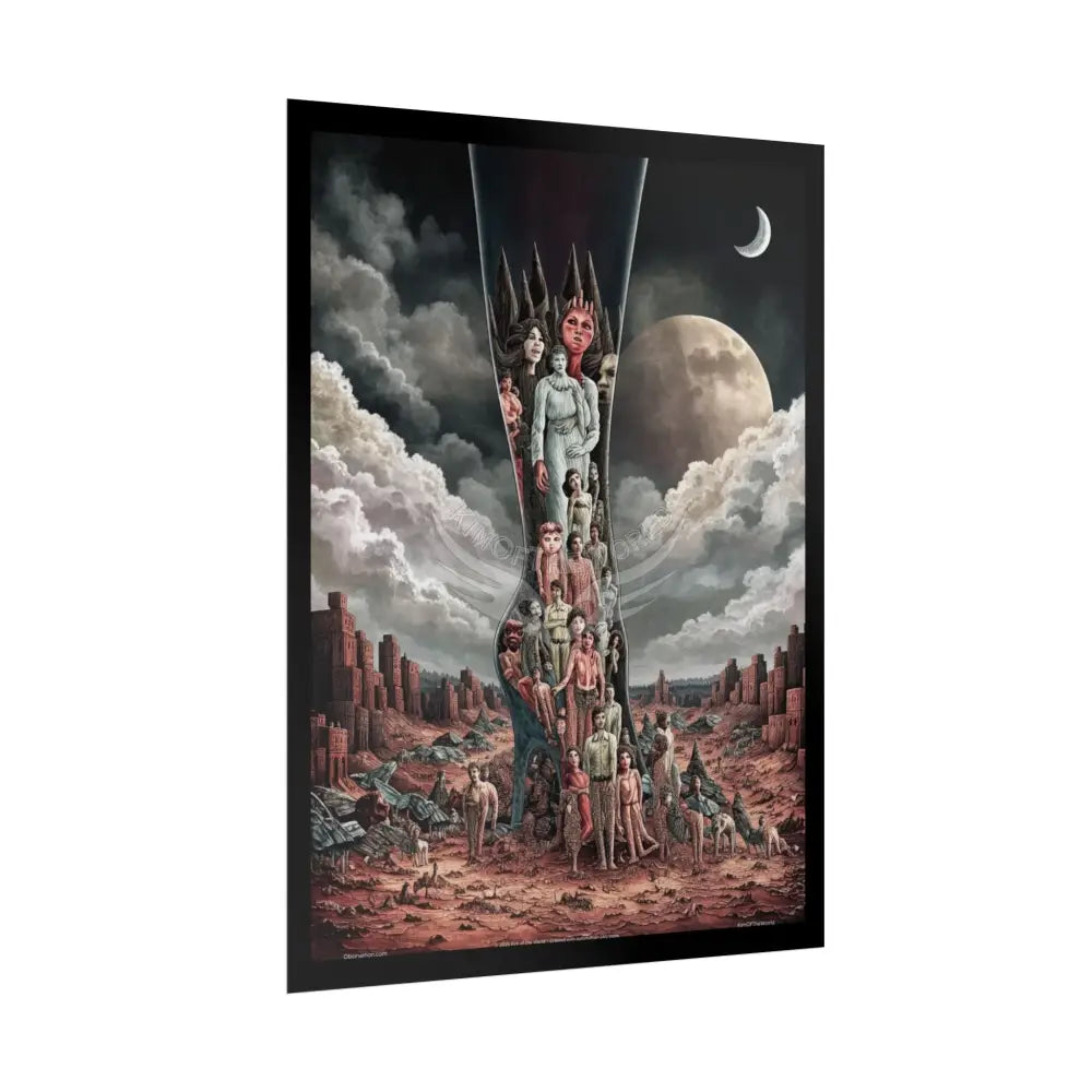 Unusual 3D Surreal Fantasy Gothic Wonderland Giant Floral Bootscape Mirror Landscape Art Poster — Exclusive Blender