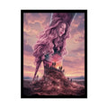 Unusual 3D Surreal Fantasy Gothic Wonderland Giant Lady Floral Bootscape Mirror Landscape Art Poster — Exclusive