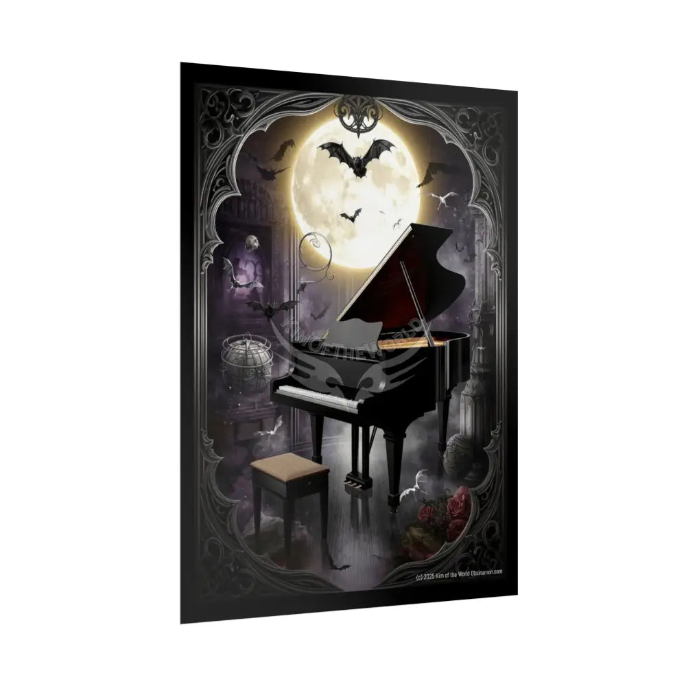 Unusual Baby Grand Piano Musical Magic Prints — Rolled Poster Set Poster