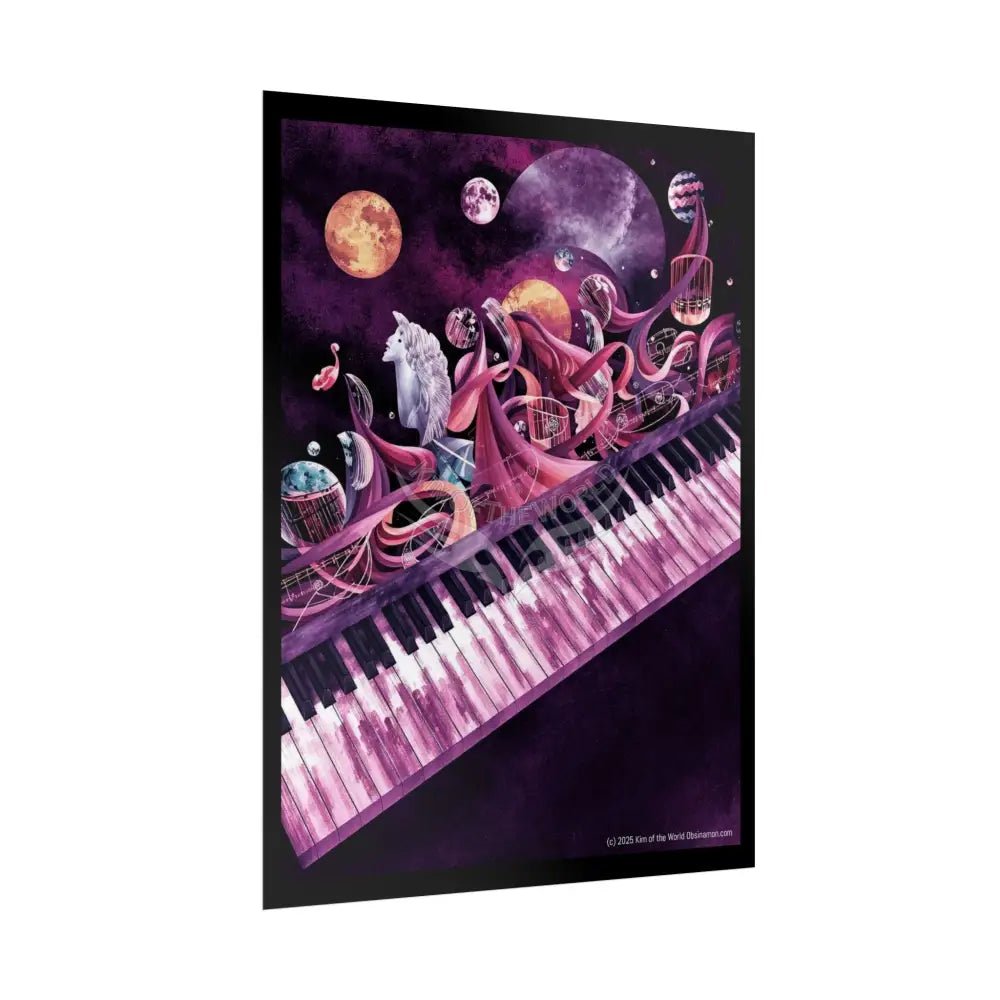 Unusual Baby Grand Piano Musical Magic Prints — Rolled Poster Set Poster