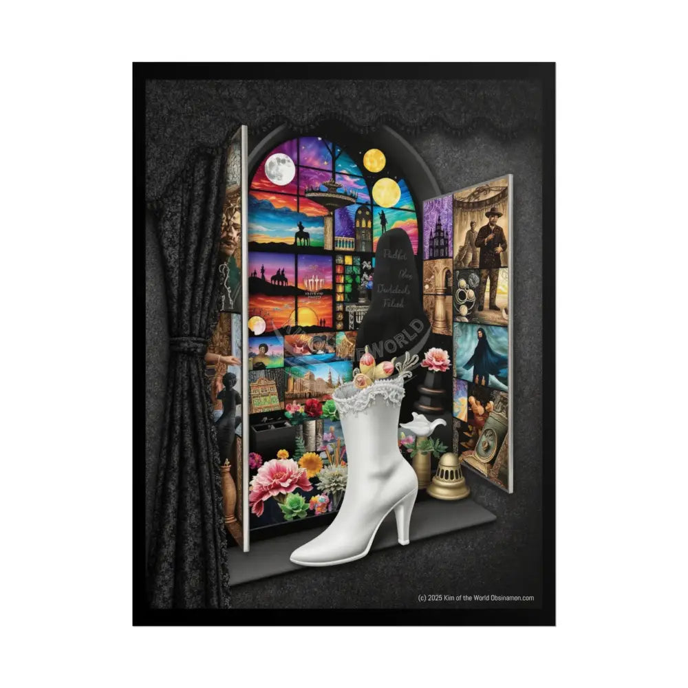 Unusual Boots and Diorama Scenes Prints — Rolled Poster Set 18″ x 24″ (Vertical) / Matte Poster