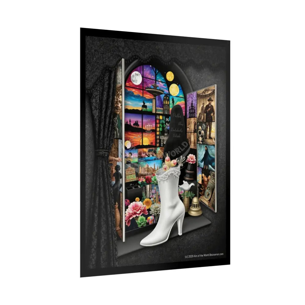 Unusual Boots and Diorama Scenes Prints — Rolled Poster Set Poster