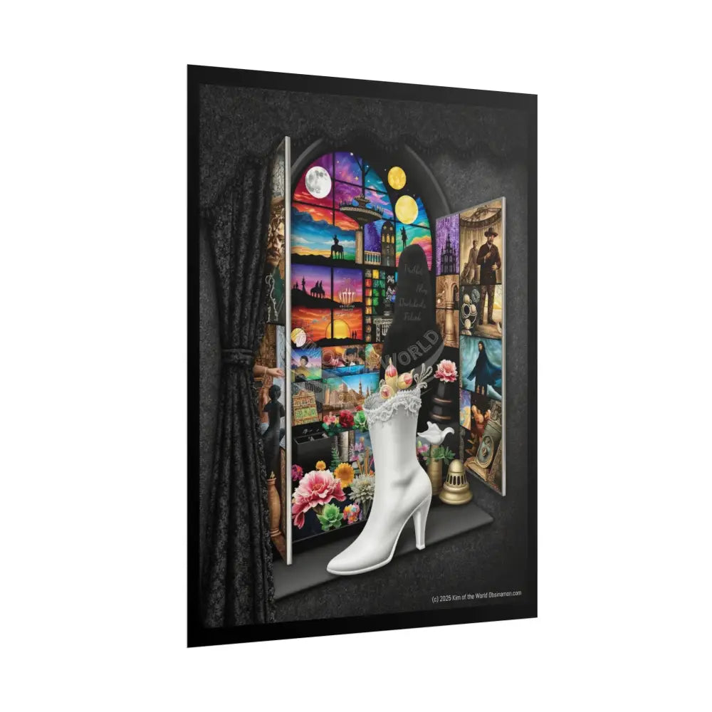 Unusual Boots and Diorama Scenes Prints — Rolled Poster Set Poster