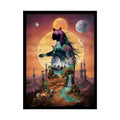 Unusual Giant CatScape Floral Boot Kitty Cat Man Fantasy Gothic Wonderland Bootscape Art Poster — Exclusive Blender