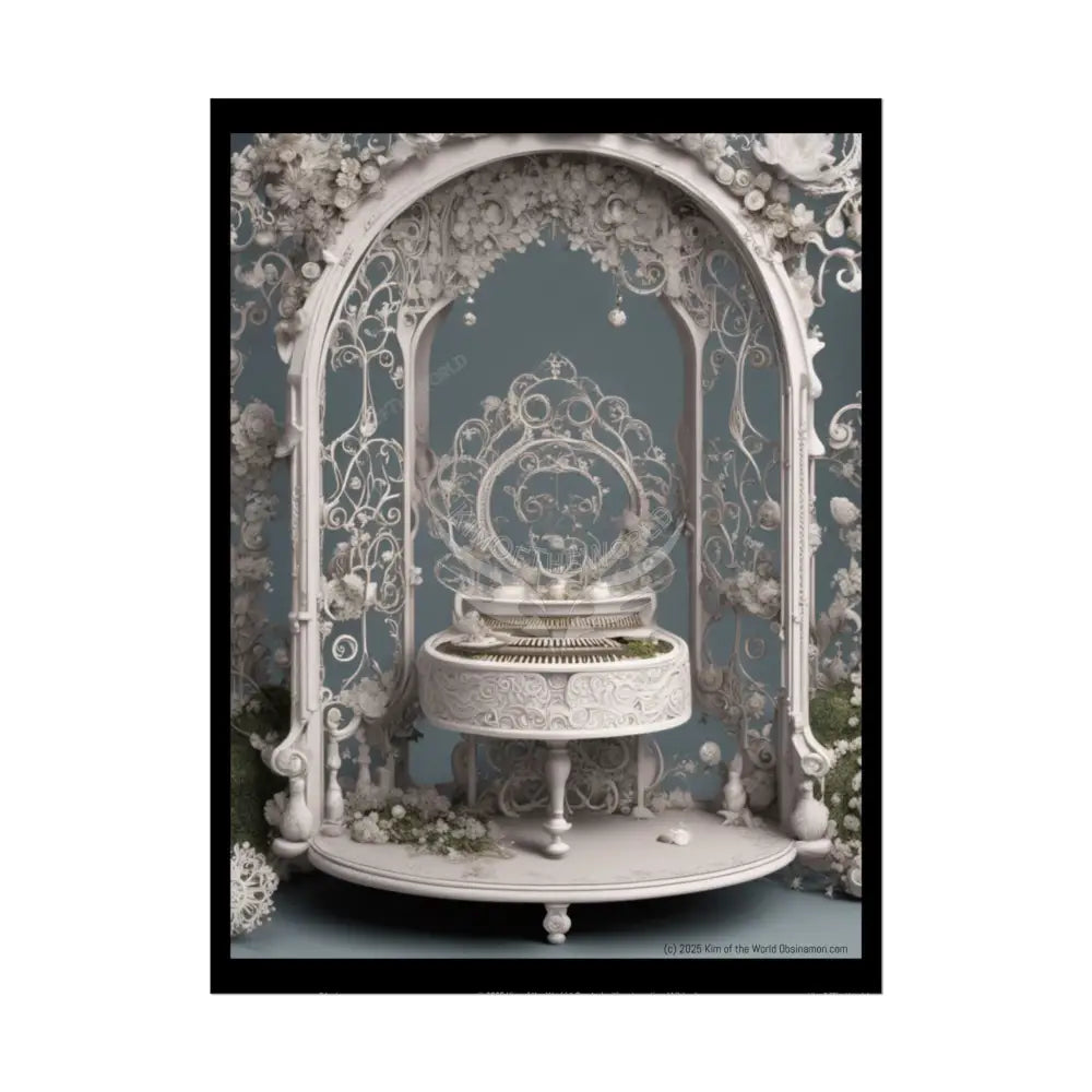 Unusual Harpsichord Piano Musical Magic Prints (Bold Female Characters)— Rolled Poster Set 18″ x 24″ (Vertical) / Semi