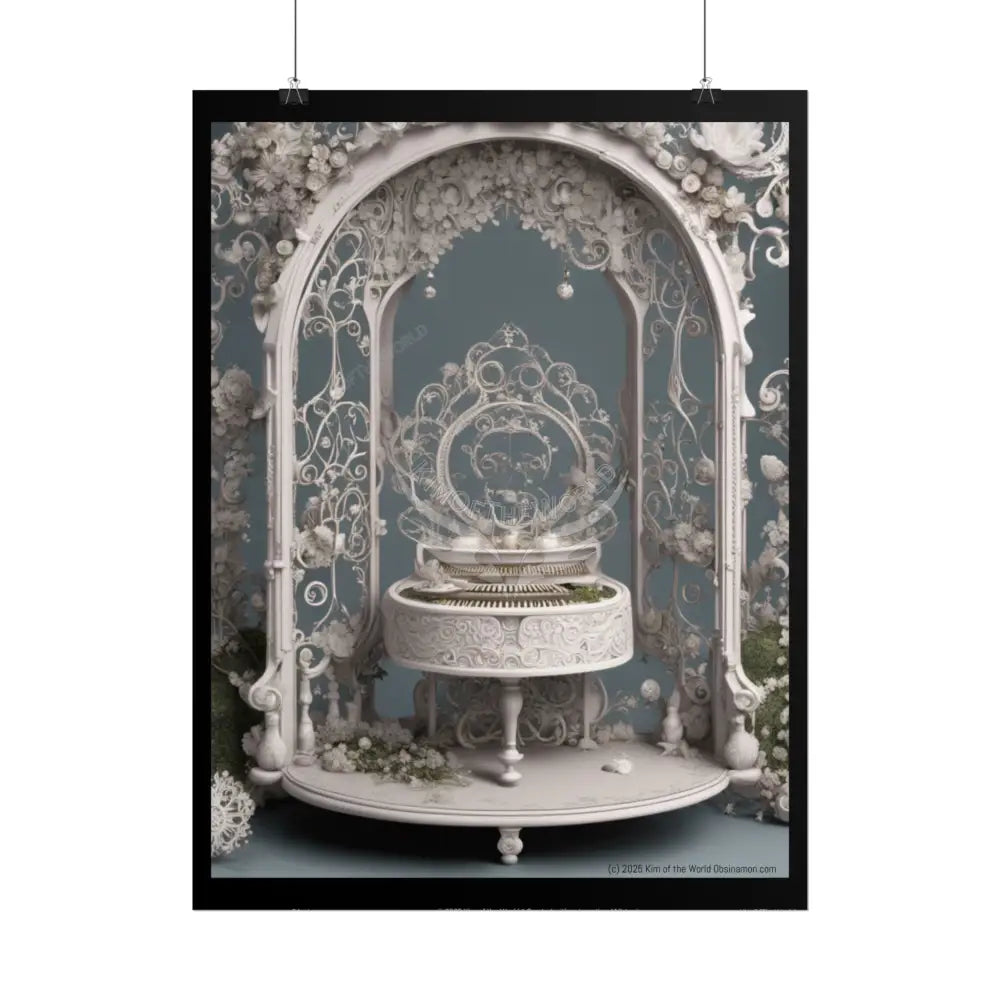 Unusual Harpsichord Piano Musical Magic Prints (Bold Female Characters)— Rolled Poster Set Poster