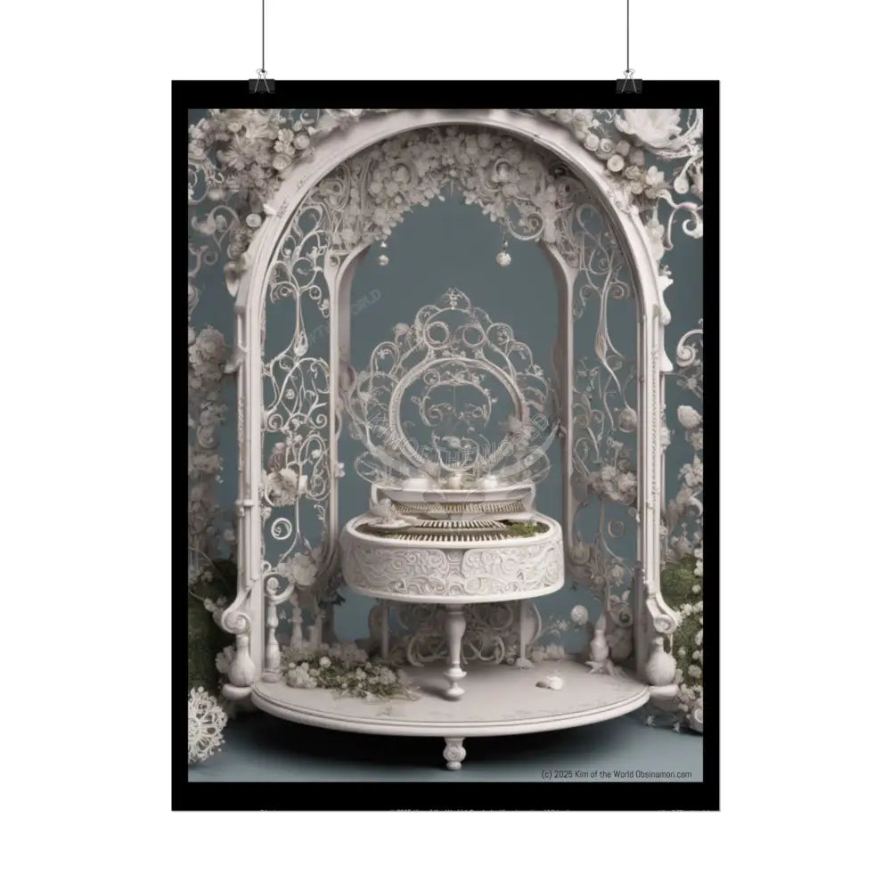 Unusual Harpsichord Piano Musical Magic Prints (Bold Female Characters)— Rolled Poster Set Poster