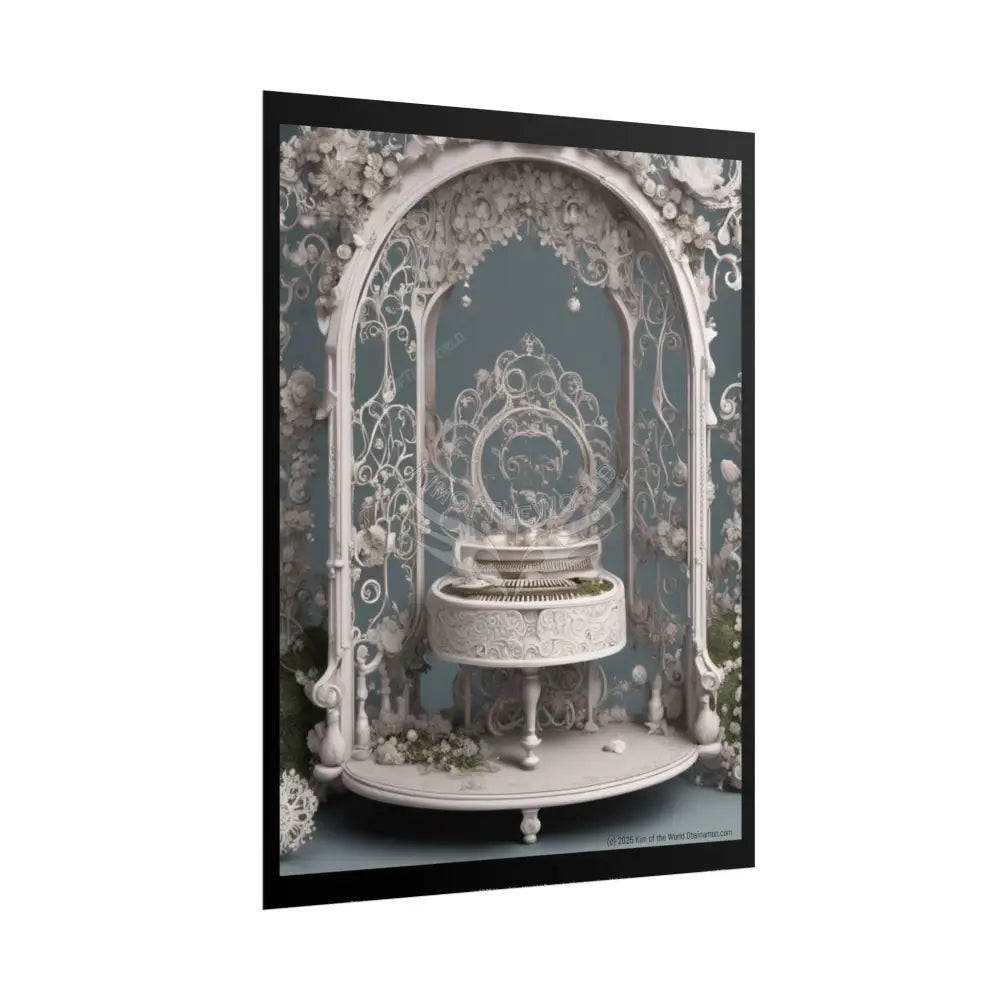 Unusual Harpsichord Piano Musical Magic Prints (Bold Female Characters)— Rolled Poster Set Poster