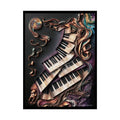 Unusual Piano Keys 88 Musical Magic Prints — Rolled Poster Set 18″ x 24″ (Vertical) / Semi Glossy Poster