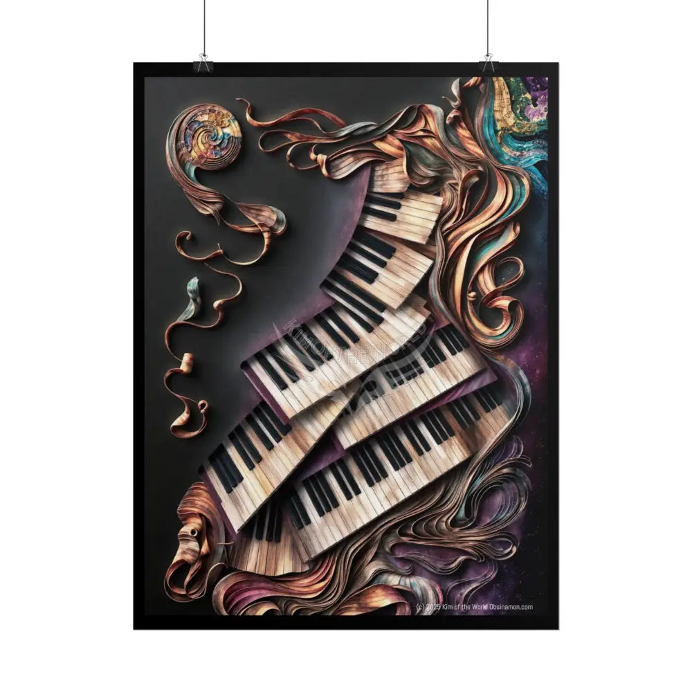 Unusual Piano Keys 88 Musical Magic Prints — Rolled Poster Set Poster