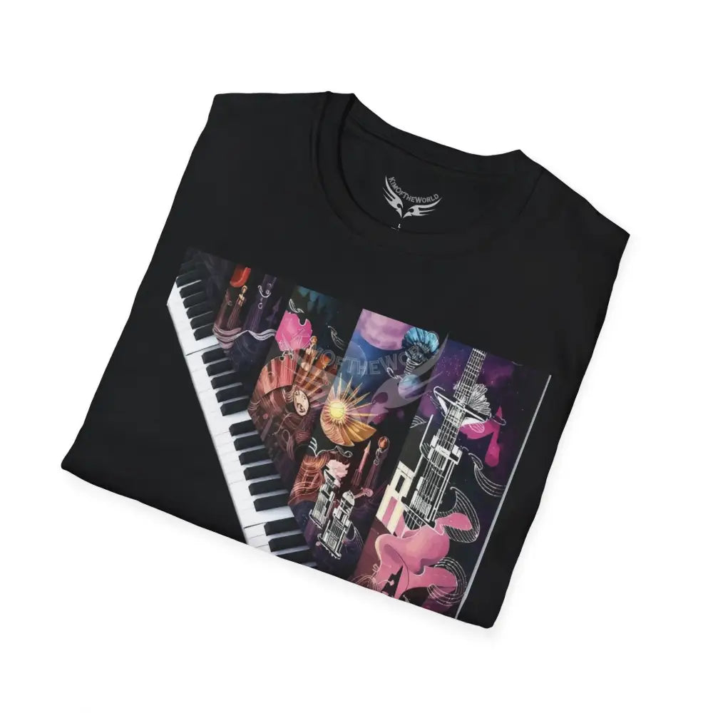 Unusual Piano Keys Tube Tee - Softstyle T-Shirt T-Shirt