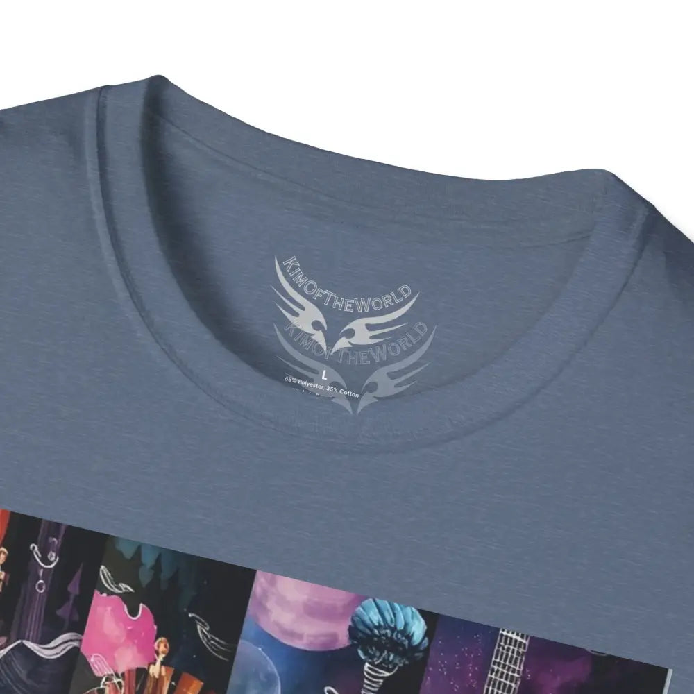 Unusual Piano Keys Tube Tee - Softstyle T-Shirt T-Shirt