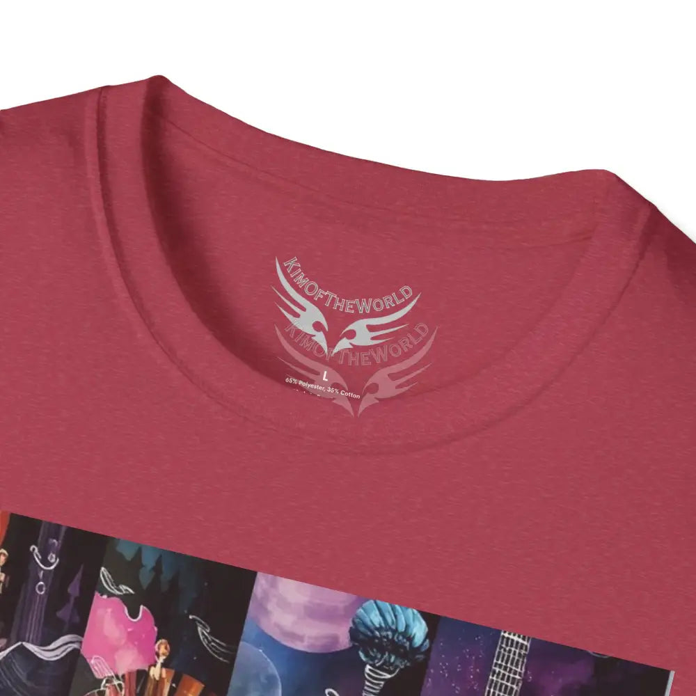 Unusual Piano Keys Tube Tee - Softstyle T-Shirt T-Shirt