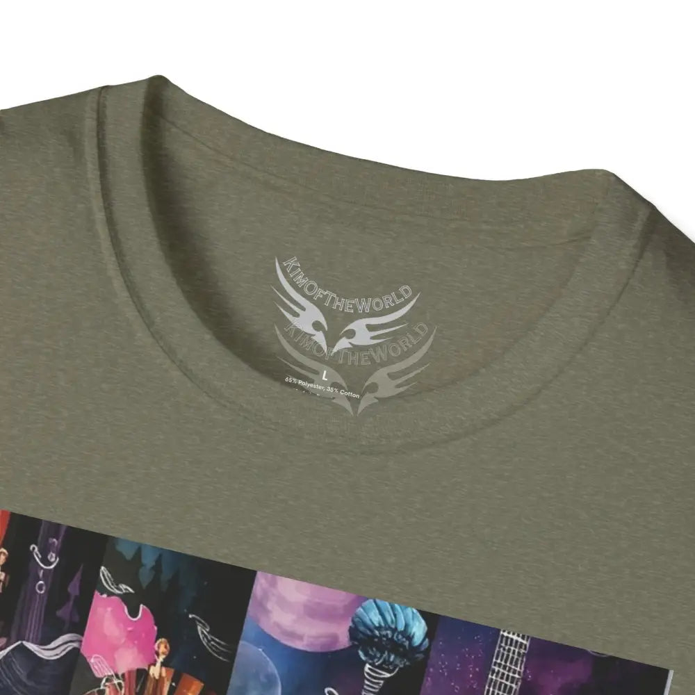 Unusual Piano Keys Tube Tee - Softstyle T-Shirt T-Shirt