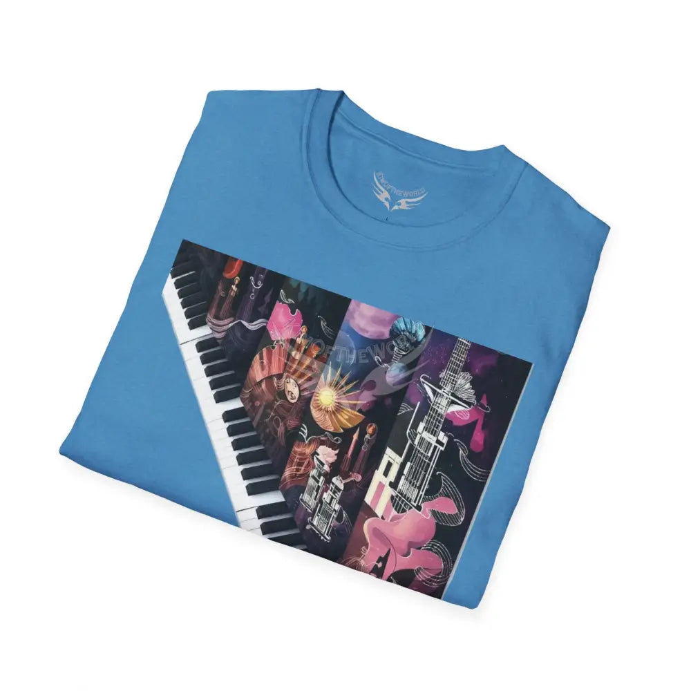 Unusual Piano Keys Tube Tee - Softstyle T-Shirt T-Shirt