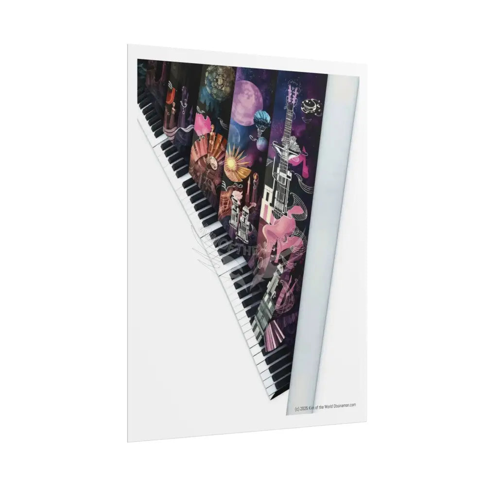 Unusual Piano Musical Mashup Funk Prints — Rolled Poster Set Poster
