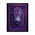 Vapowave 3D Tiger Portrait - Rolled Posters 18″ x 24″ (Vertical) / Semi Glossy Poster