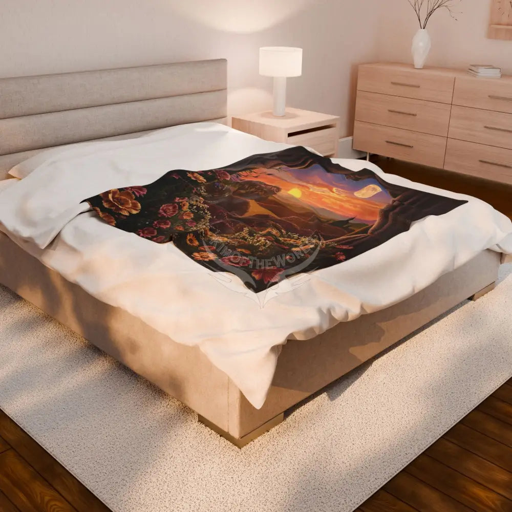 Velveteen Plush Blanket 50’’ × 60’’ All Over Prints