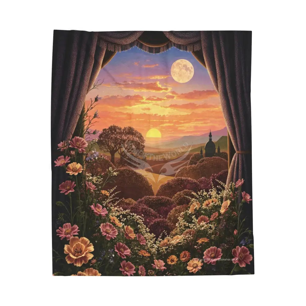 Velveteen Plush Blanket 50’’ × 60’’ All Over Prints