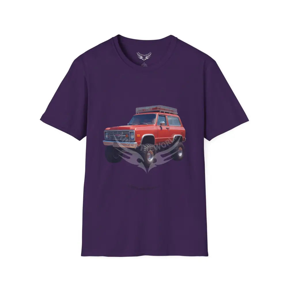 Vintage 4x4 Truck Retro Car & Truck Tee - Softstyle T-Shirt Purple / S T-Shirt