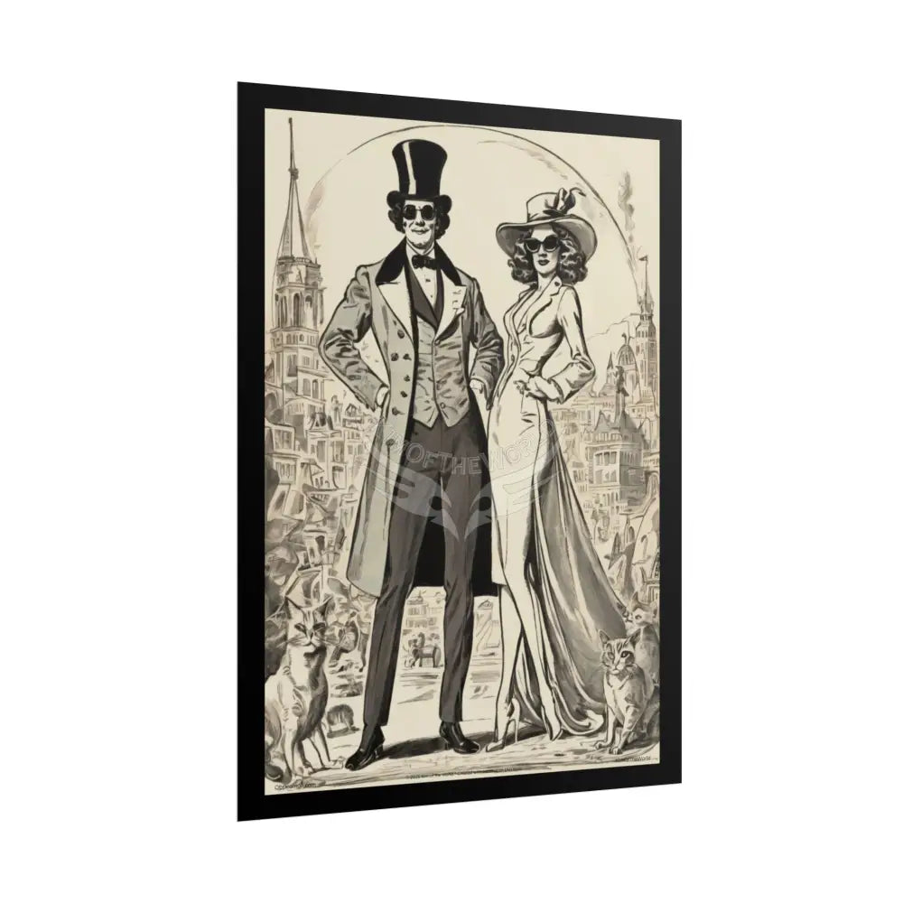 Vintage Empowered Women Art Prints (Bold Female Characters)— Rolled Poster Set Poster