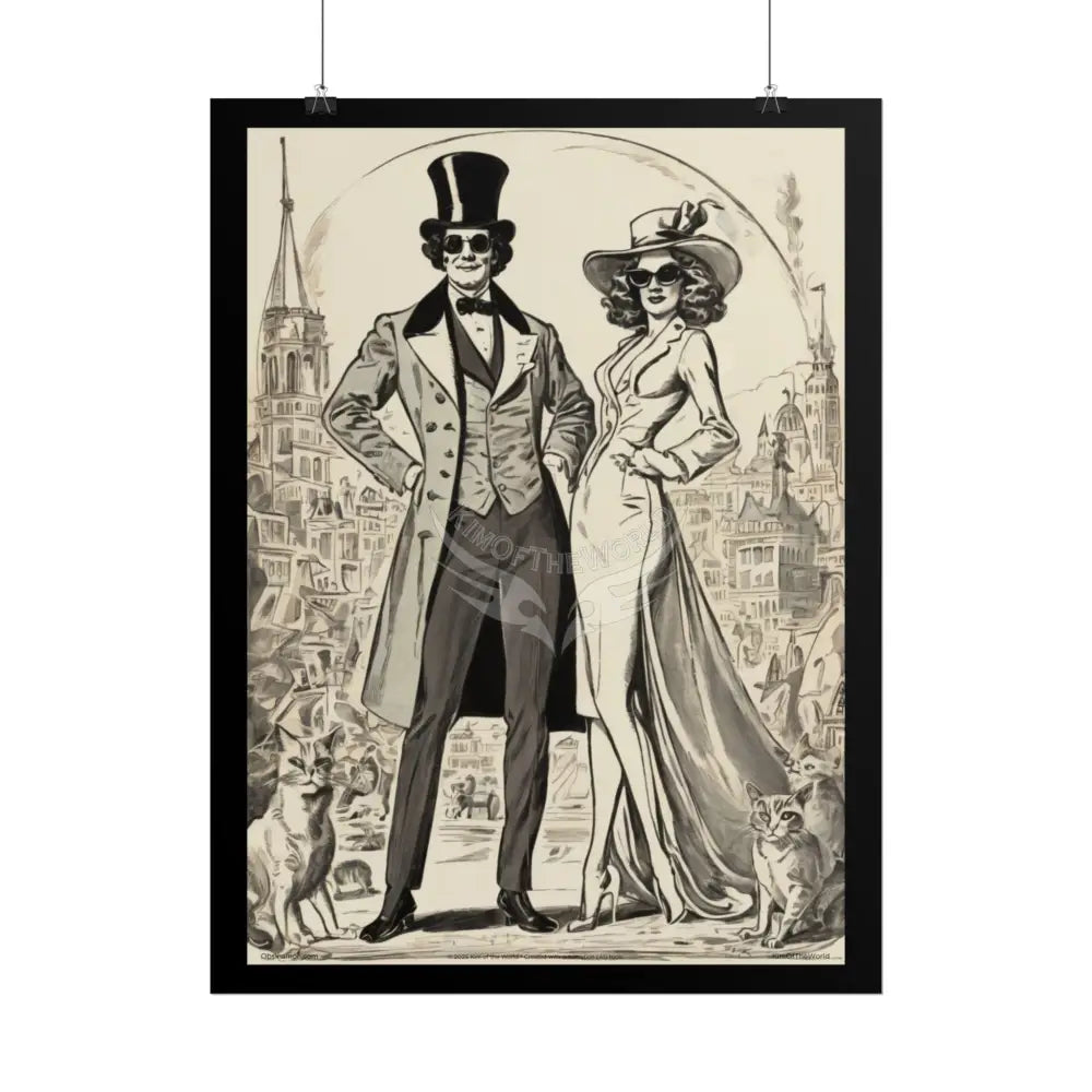 Vintage Empowered Women Art Prints (Bold Female Characters)— Rolled Poster Set Poster